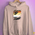 Bear Pride Flag Ripped Reveal Hoodie - Light Pink